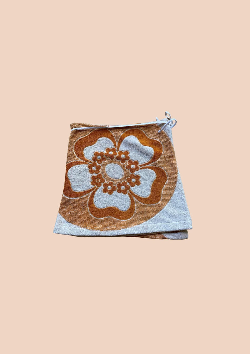 Towel Wrap Skirt - Amber Flower
