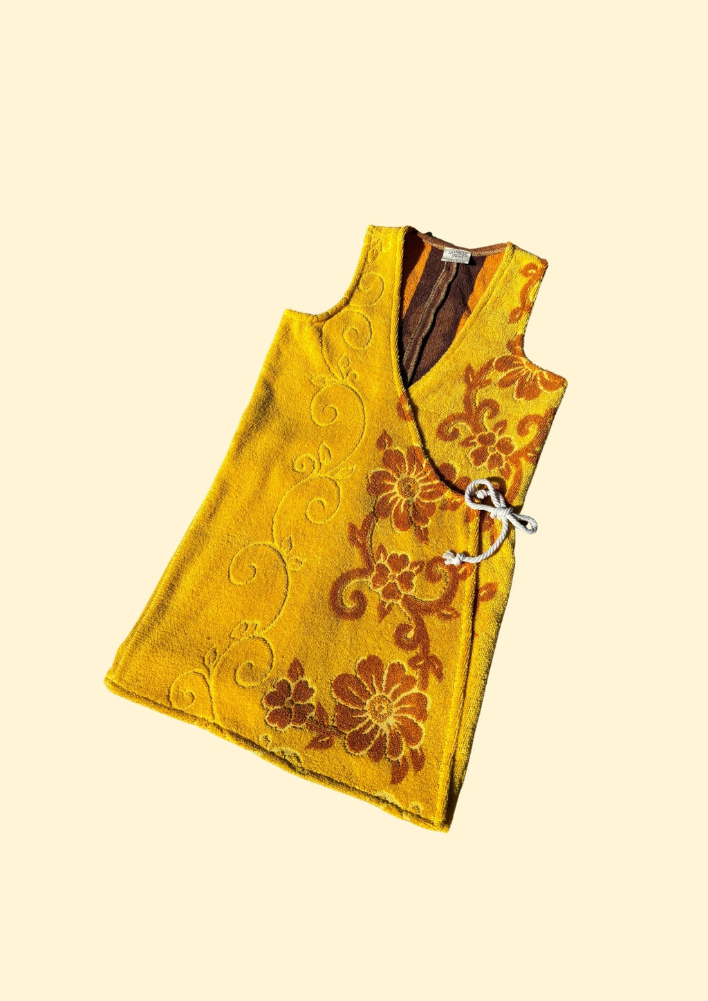 Towel Wrap Dress - Flower Vine
