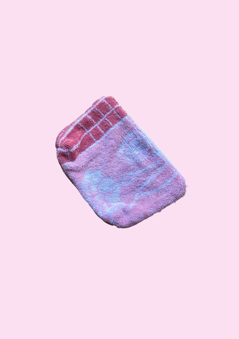 Zero Waste Towel Pouch - Pink Lemonade