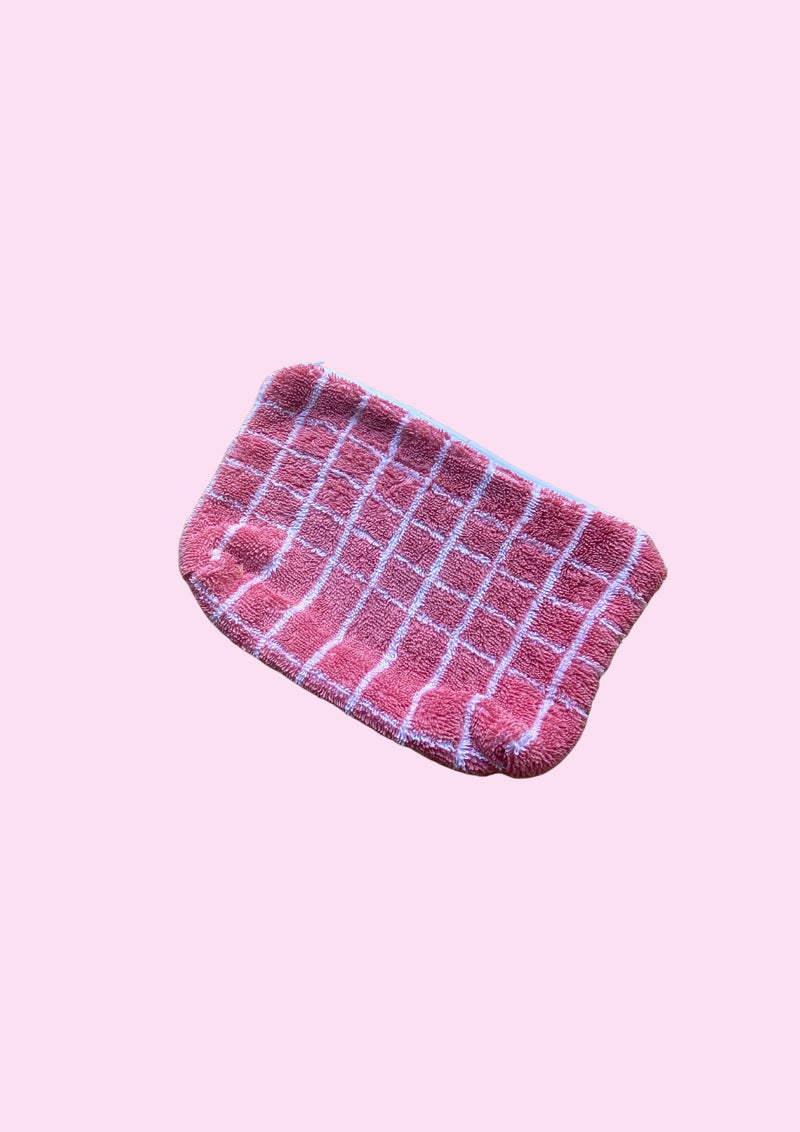 Zero Waste Towel Pouch - Pink Lemonade