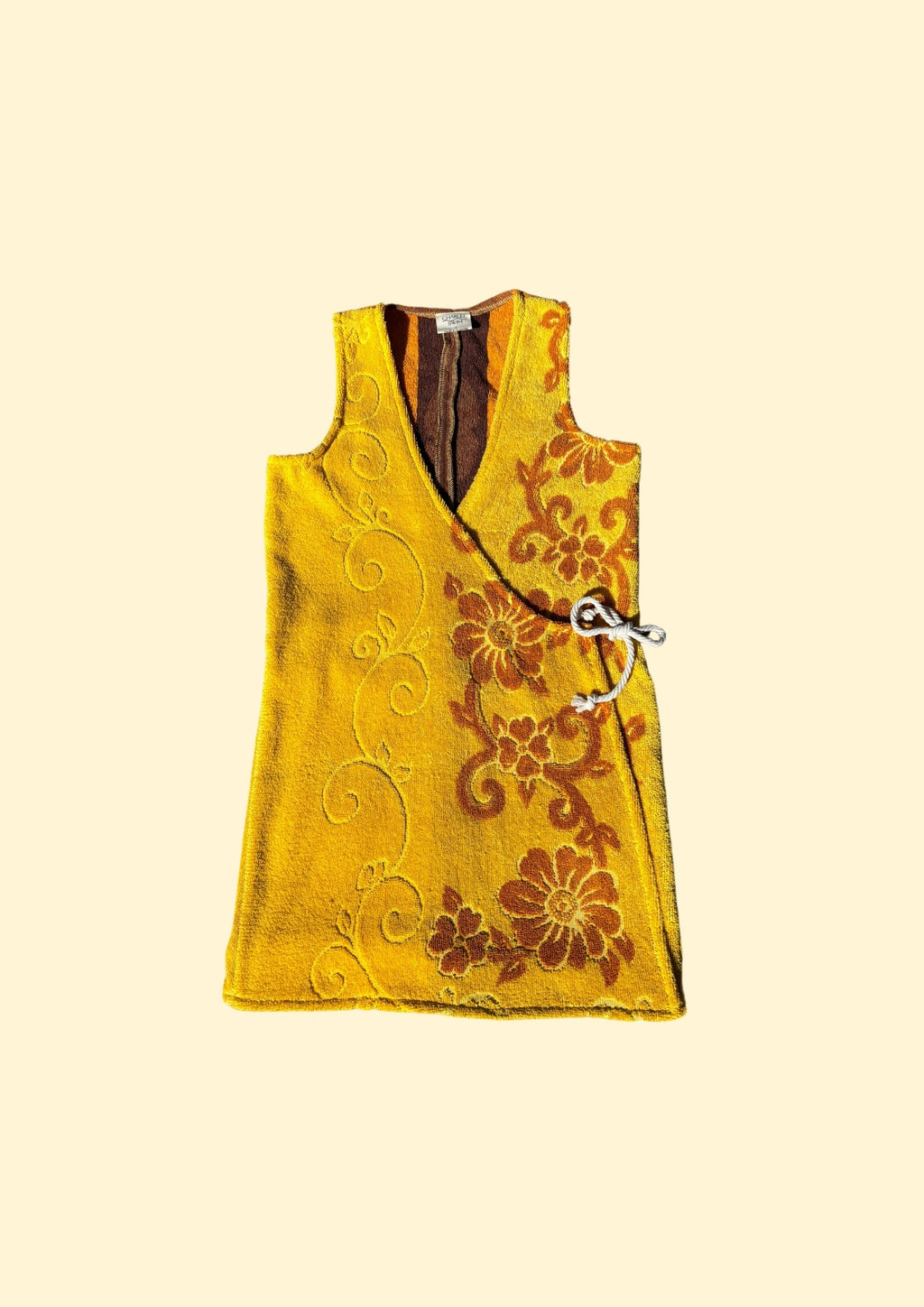 Towel Wrap Dress - Flower Vine