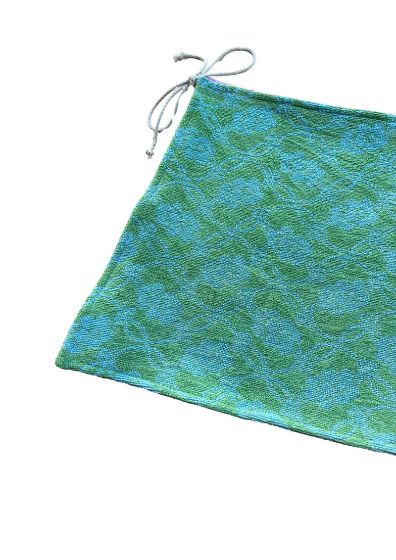 Towel Wrap Skirt - Green Vine