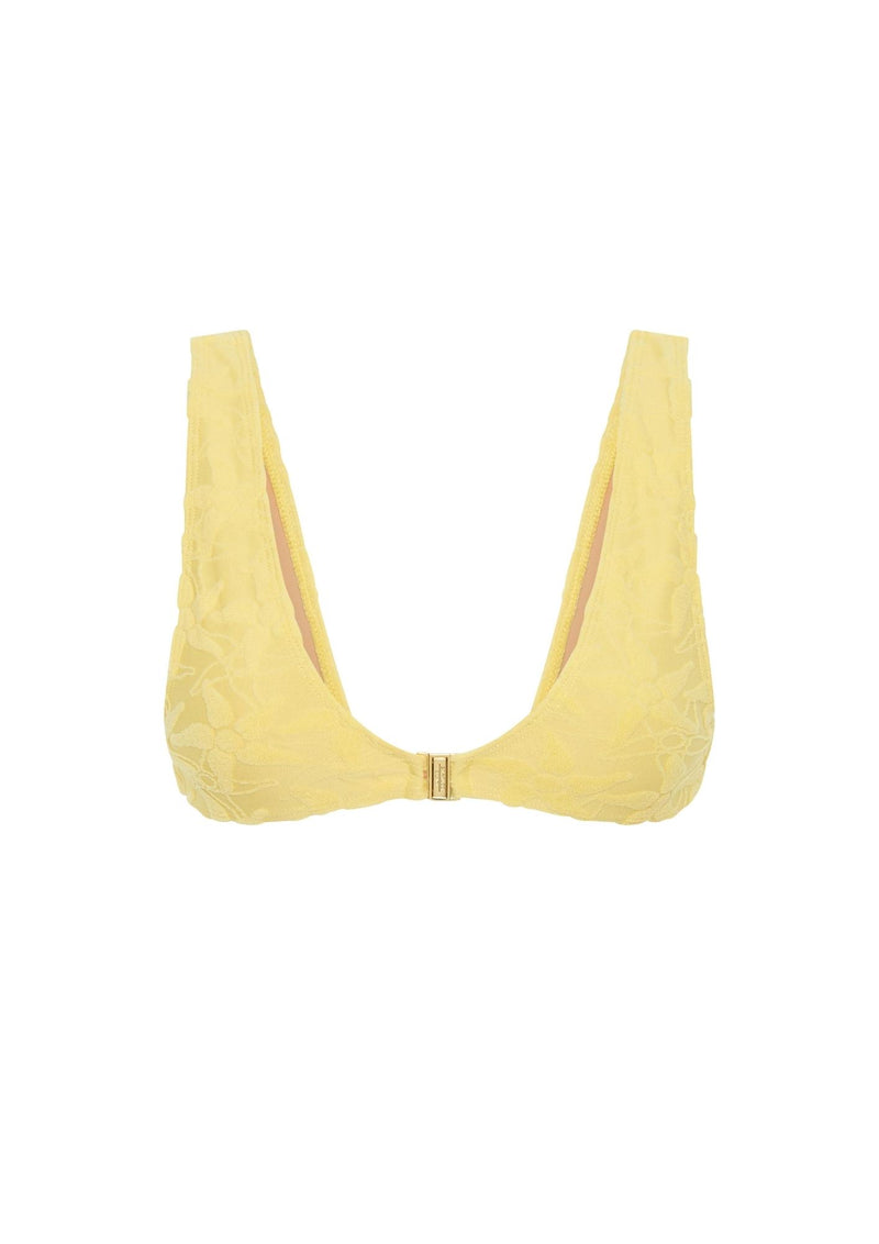Eva Clip Front Top - Lemon Terry
