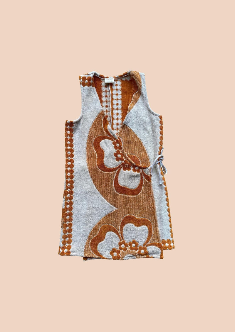Towel Wrap Dress - Amber Flower