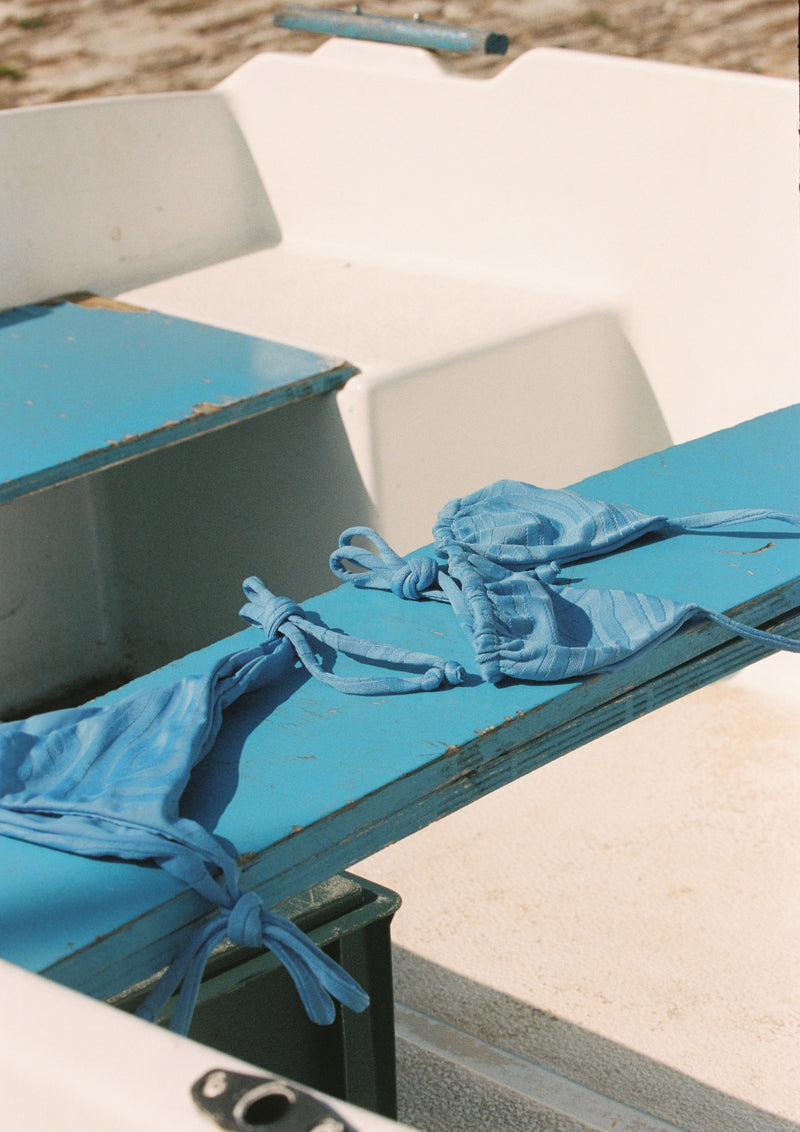 Courtney Cheeky Swim Bottom - Blue