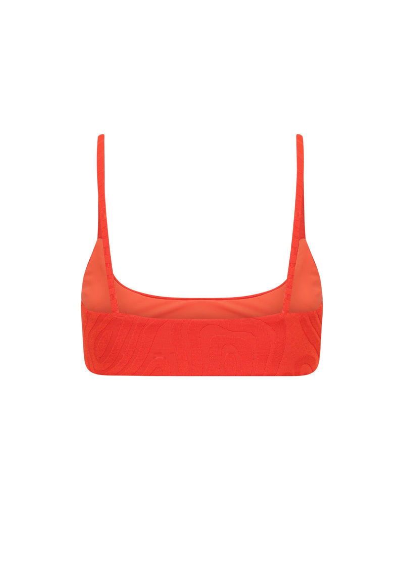 Alice Scoop Neck Top - Chilli