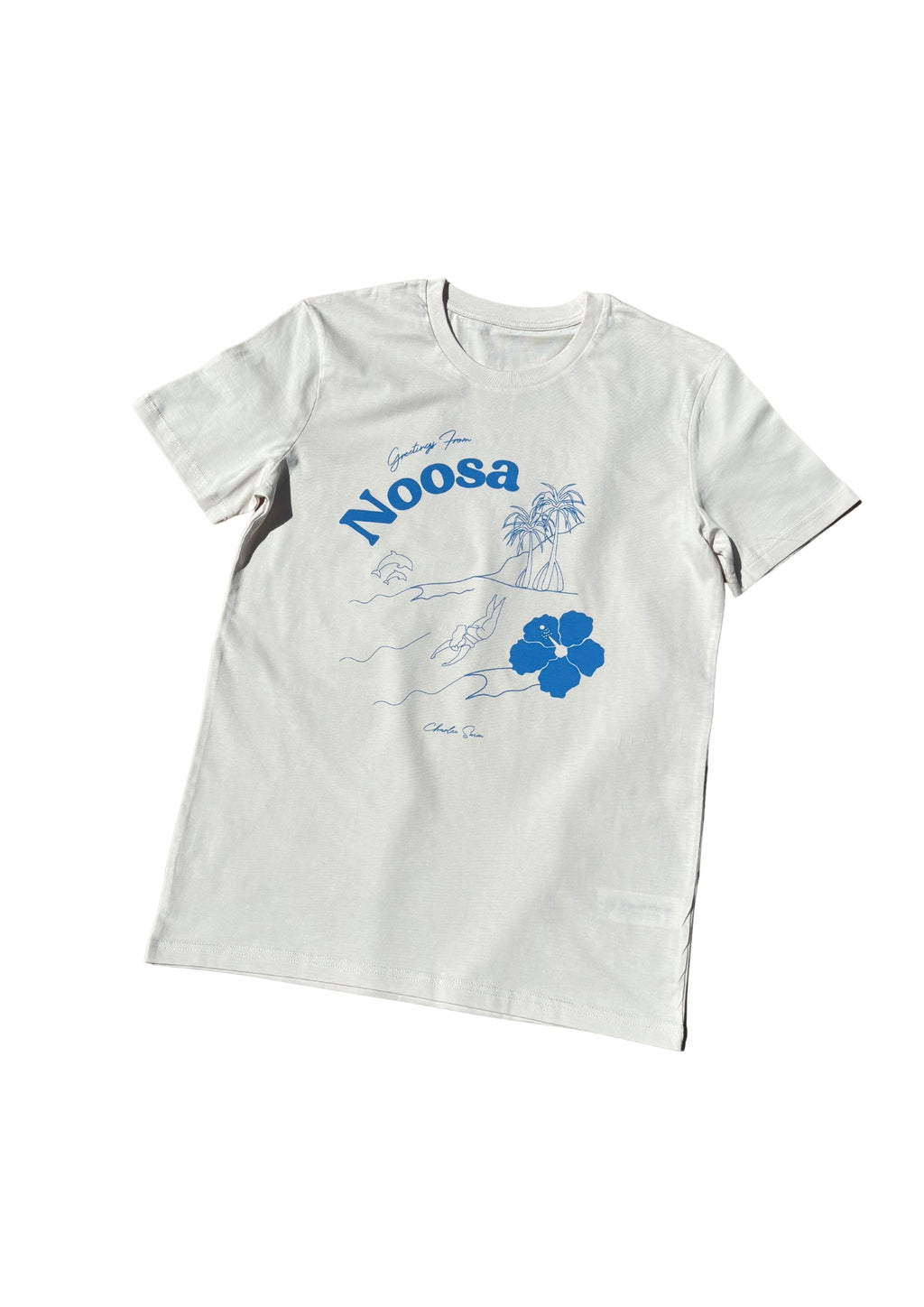 Organic Cotton Noosa Tourist Tee - Blue