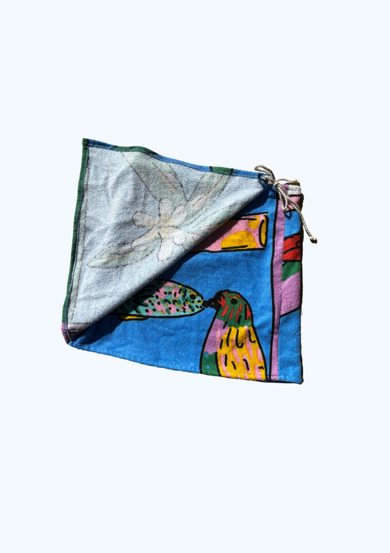 Towel Wrap Skirt - Birdlife