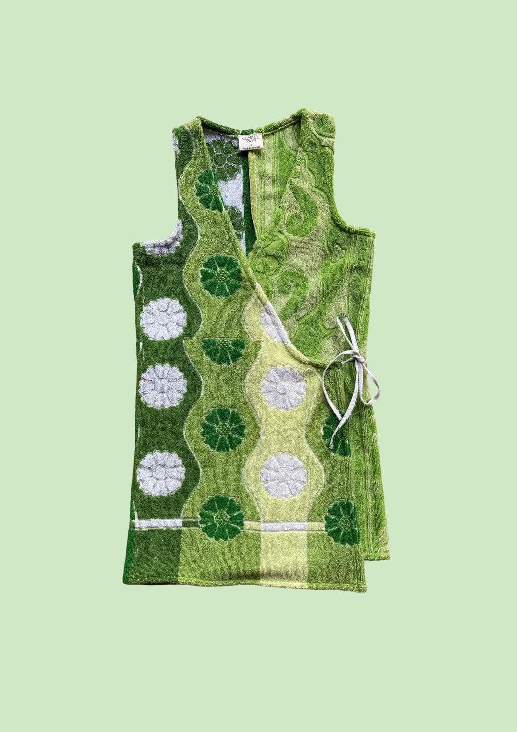 Towel Wrap Dress - Green Garden