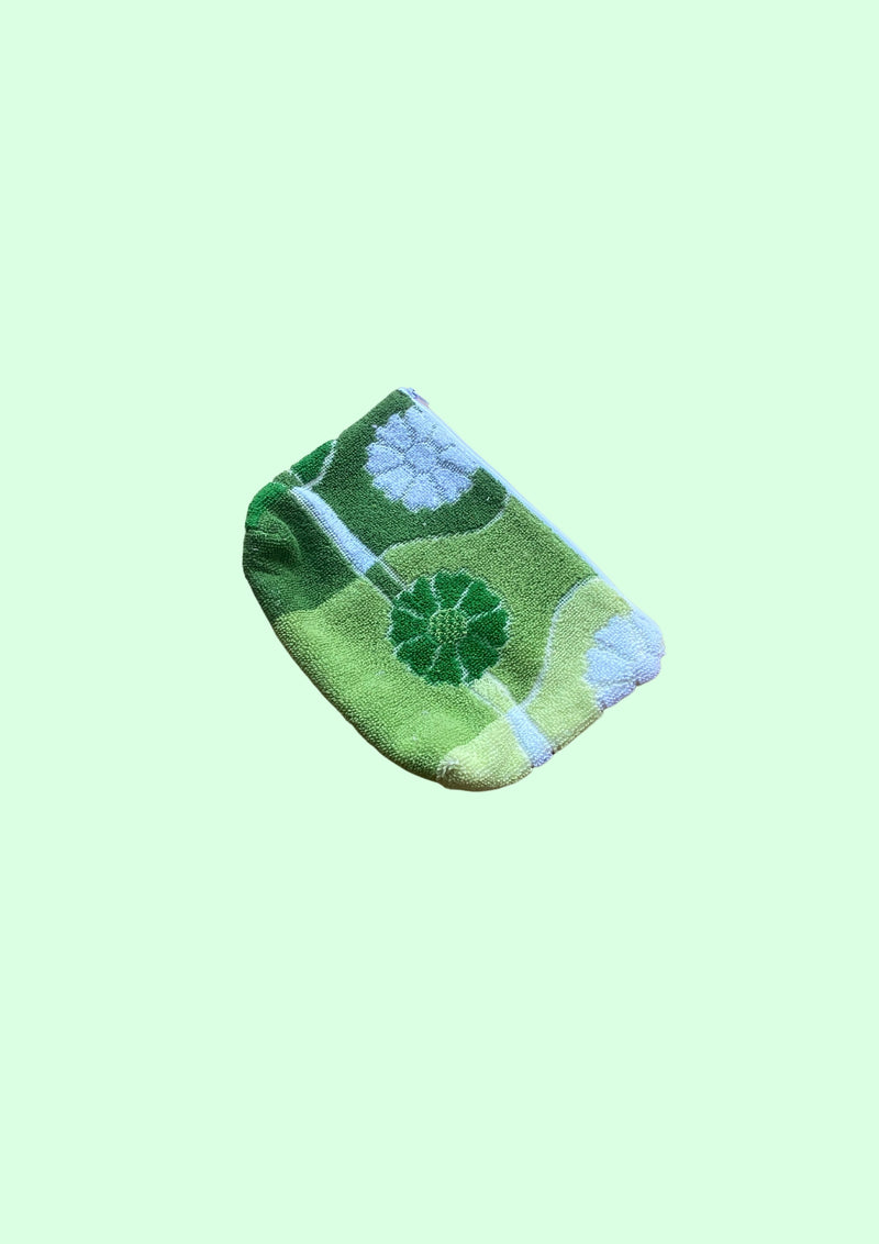 Zero Waste Towel Pouch - Green Garden