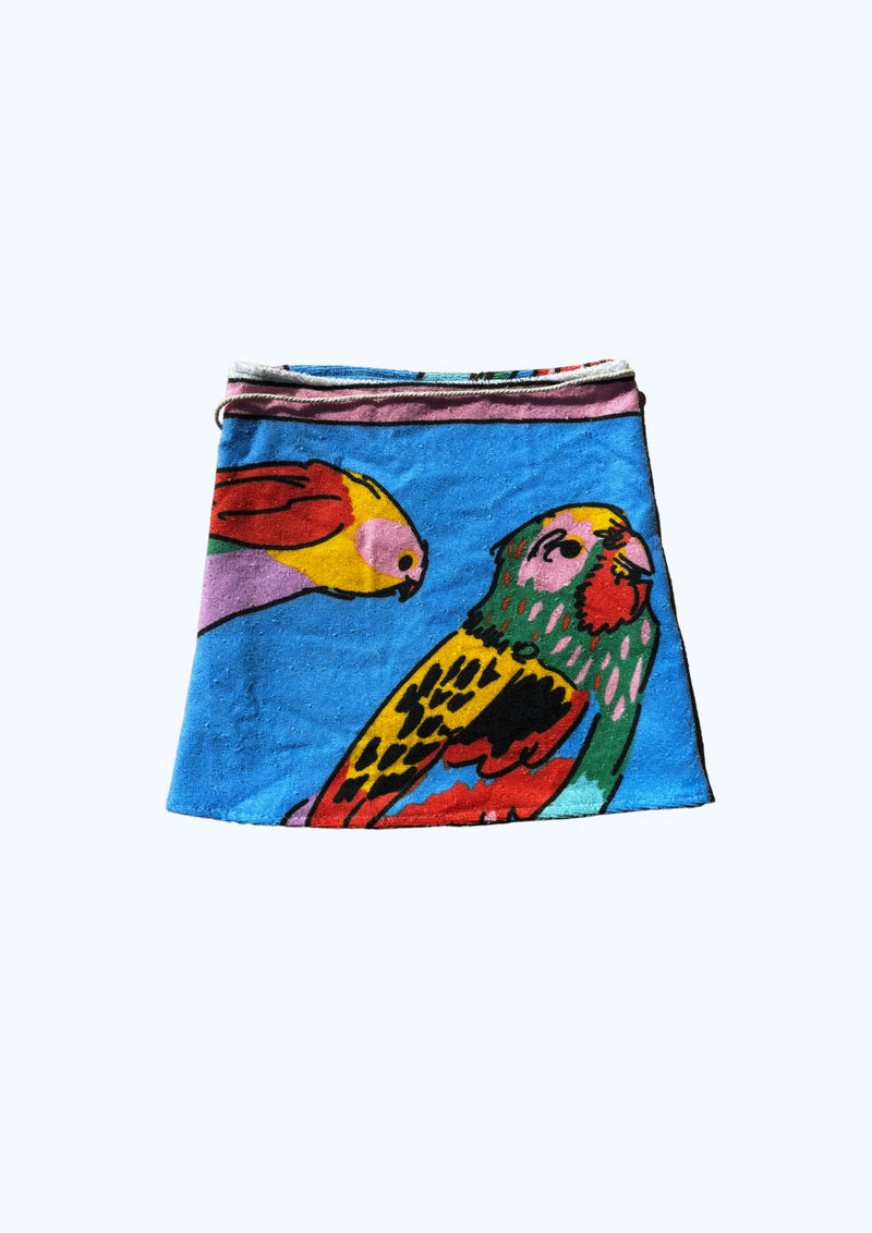 Towel Wrap Skirt - Birdlife