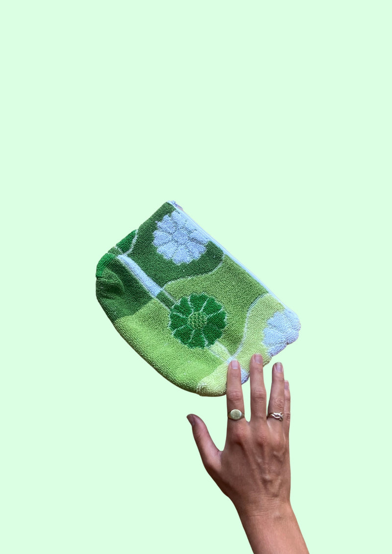 Zero Waste Towel Pouch - Green Garden