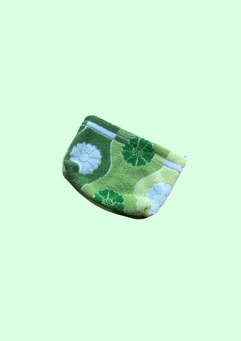 Zero Waste Towel Pouch - Green Garden
