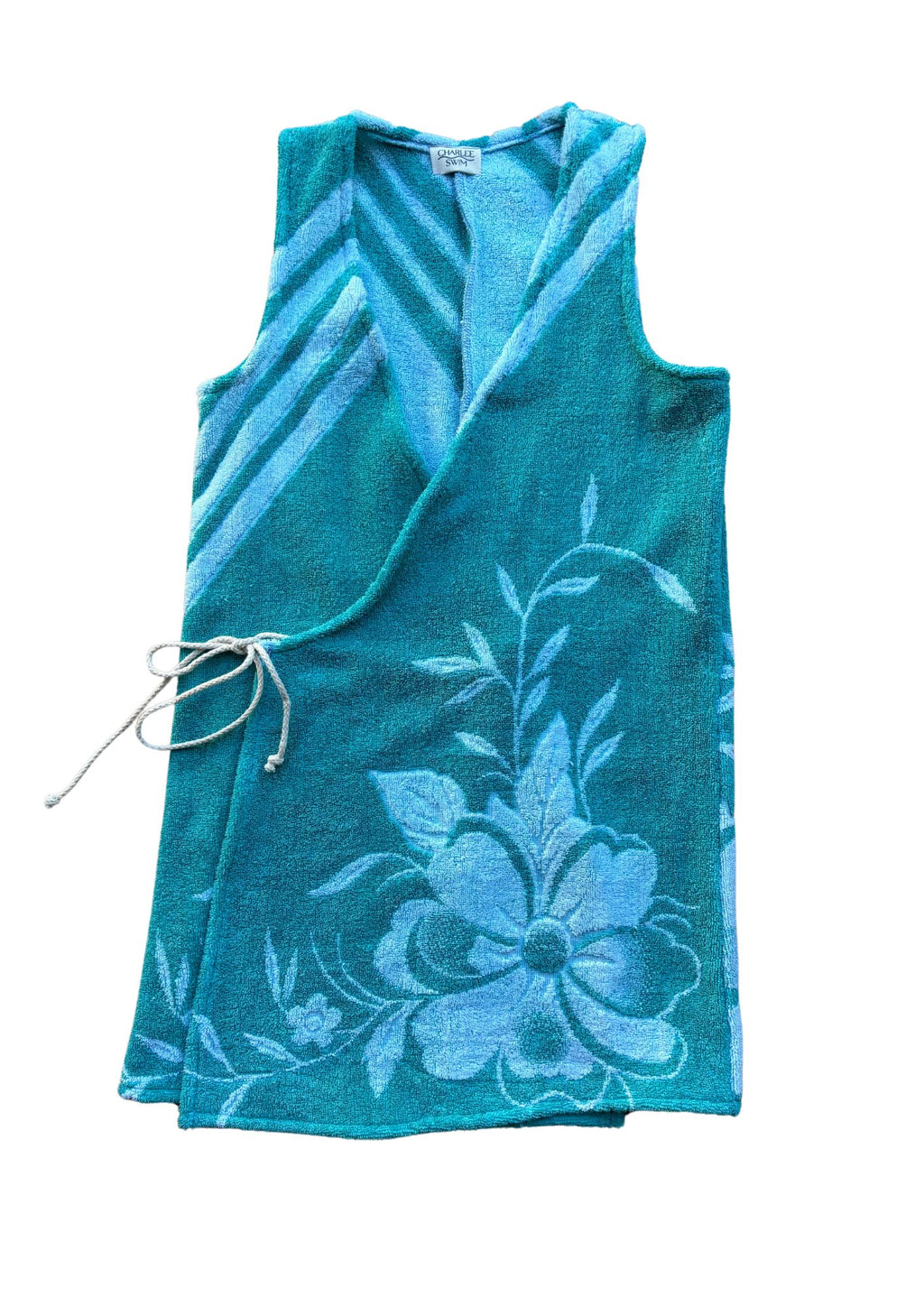 Towel Wrap Dress - Teal