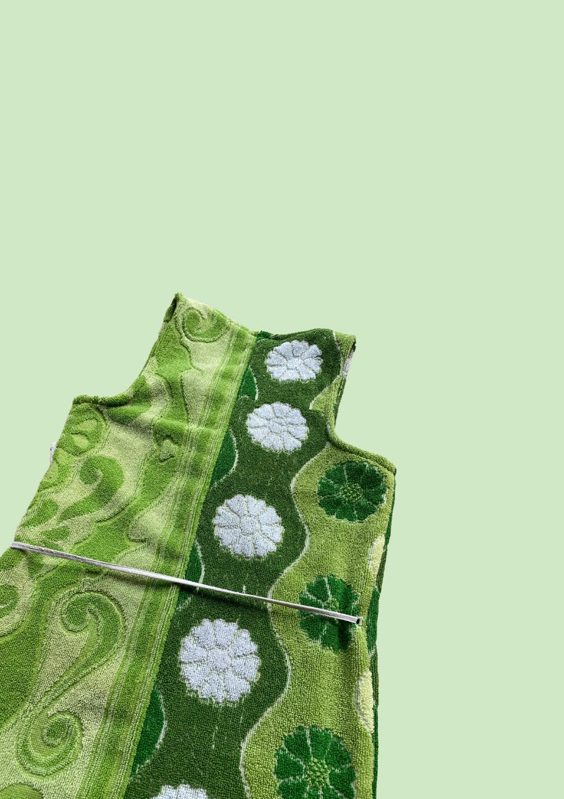 Towel Wrap Dress - Green Garden