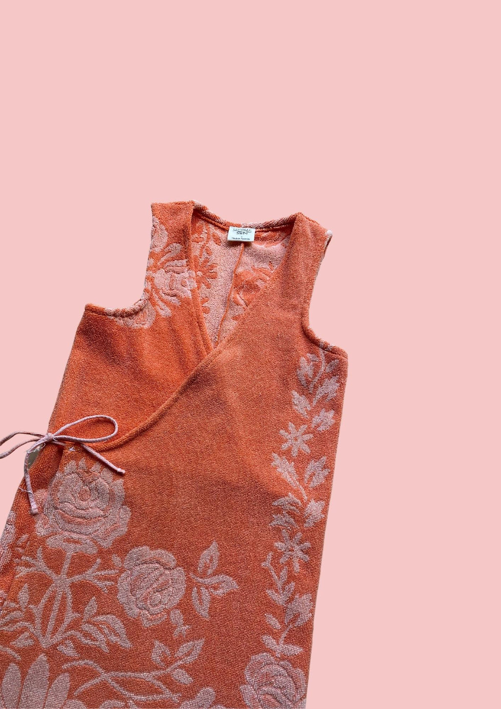 Towel Wrap Dress - Peachy