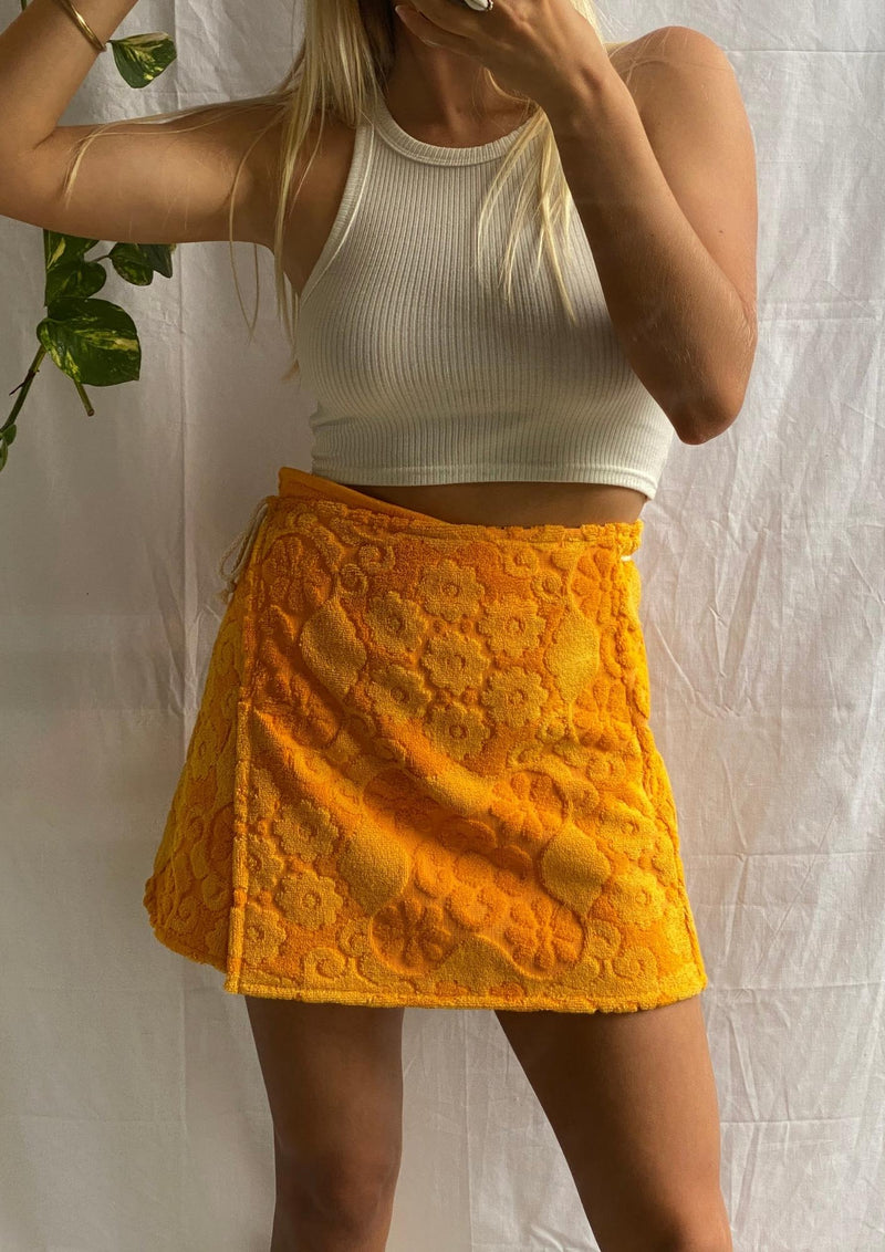Towel Wrap Skirt - Marigold