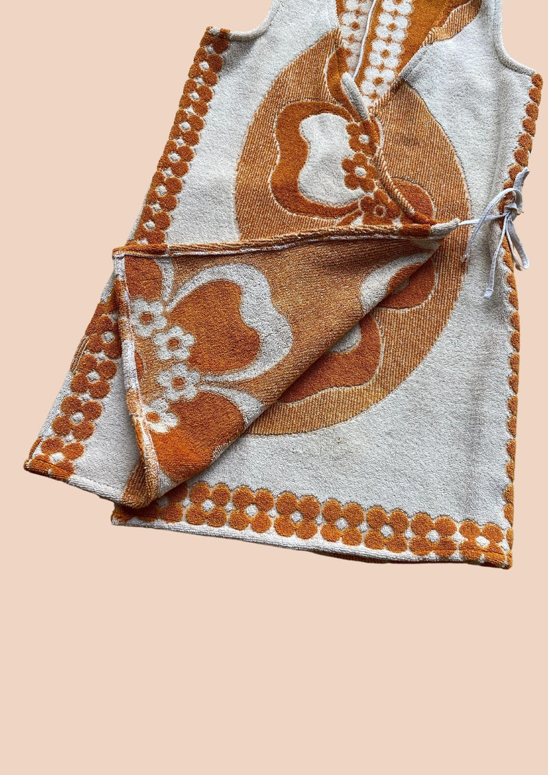 Towel Wrap Dress - Amber Flower