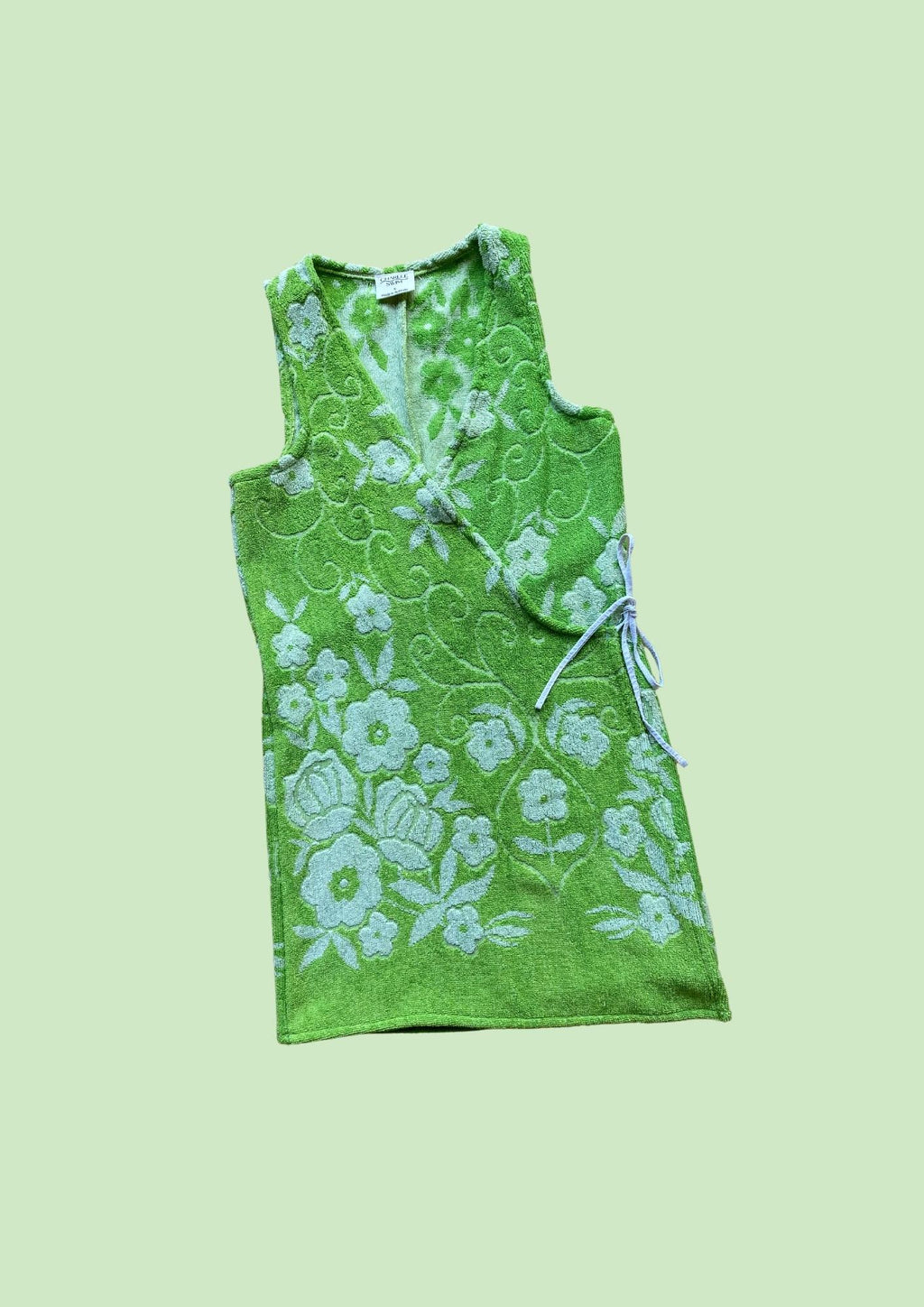 Towel Wrap Dress - Green Garden 2.0
