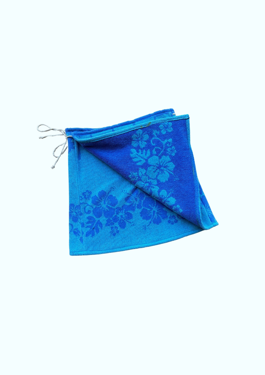 Towel Wrap Skirt - Blue Hibiscus