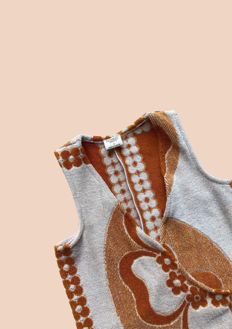 Towel Wrap Dress - Amber Flower