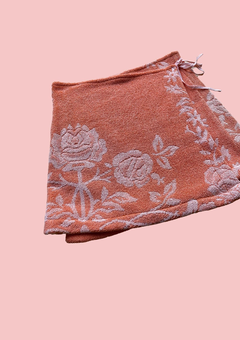 Towel Wrap Skirt - Peachy