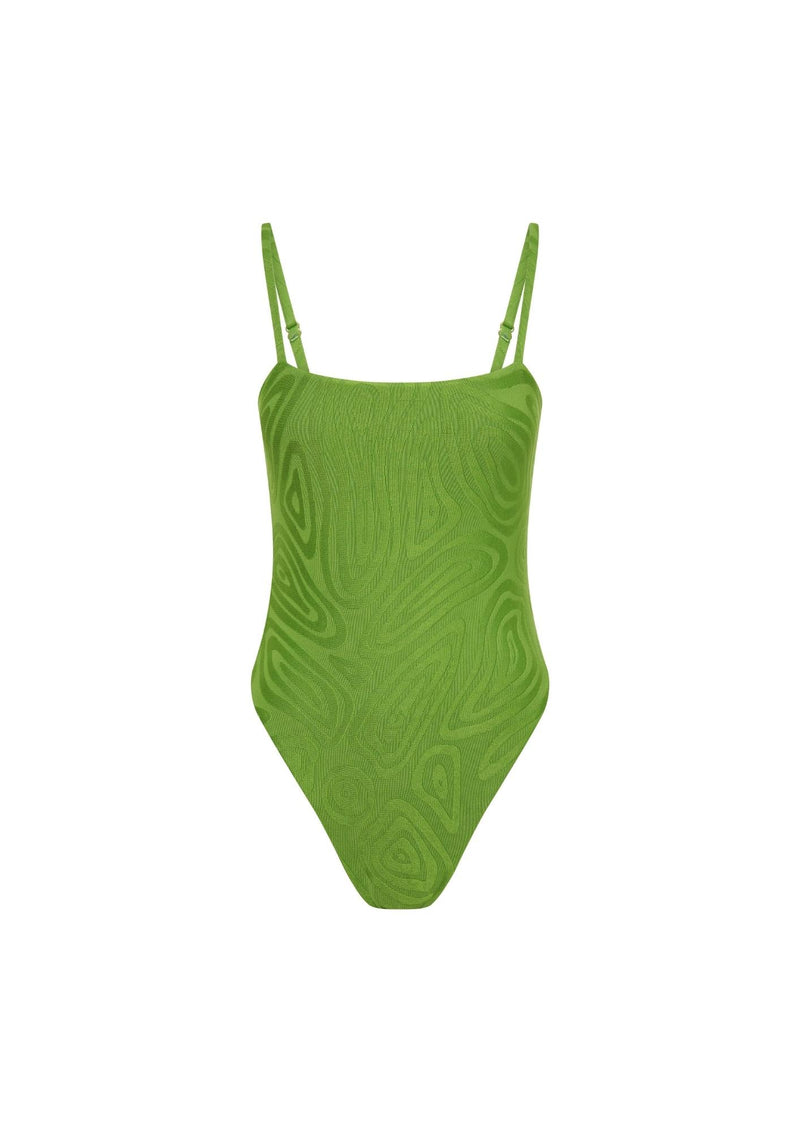 Sierra Straight Neck One Piece - Olive