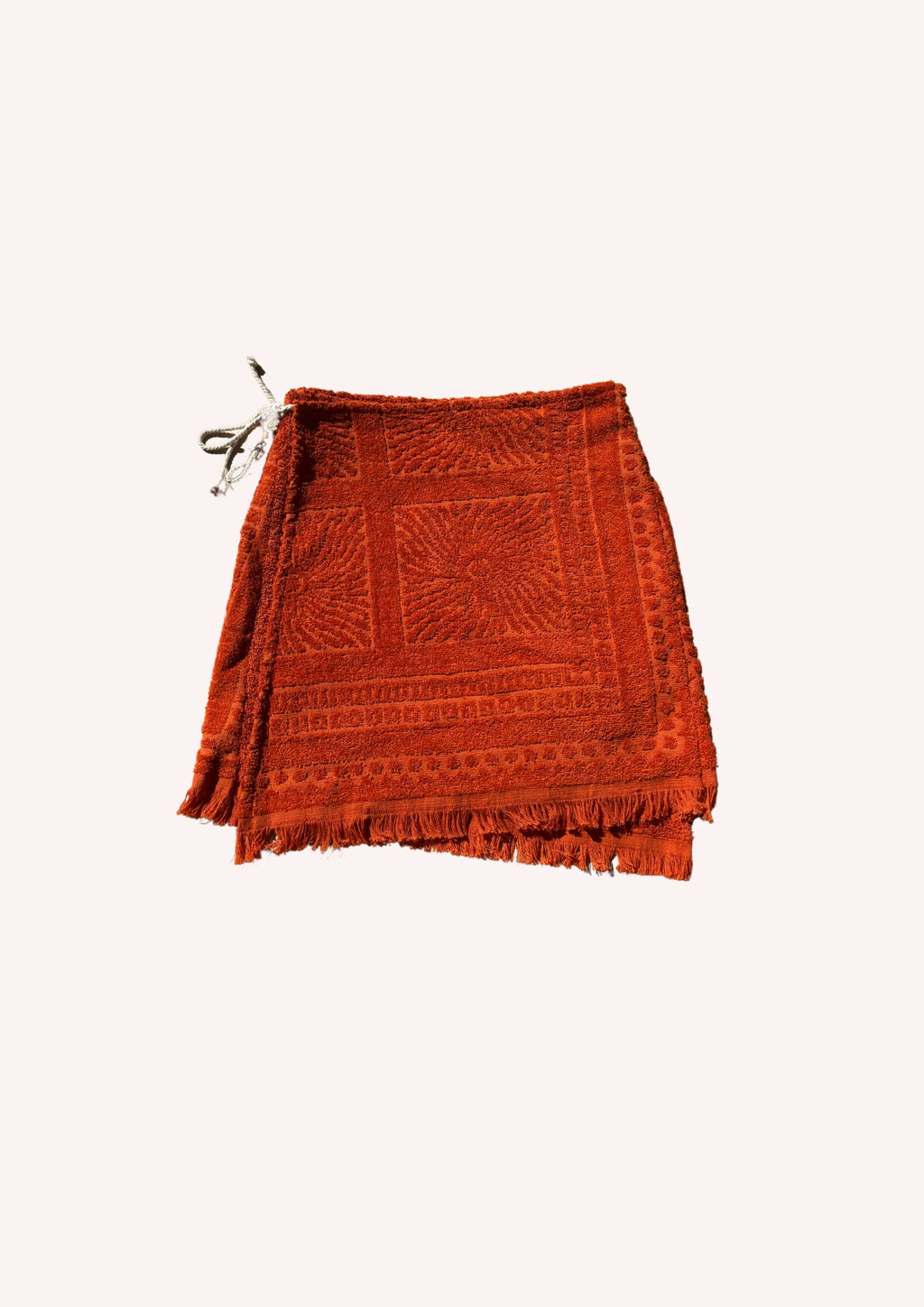 Towel Wrap Skirt - Rust