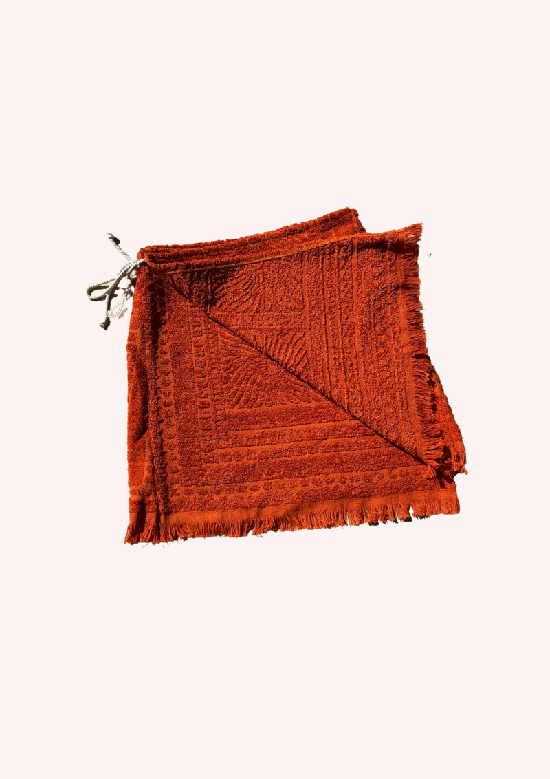 Towel Wrap Skirt - Rust