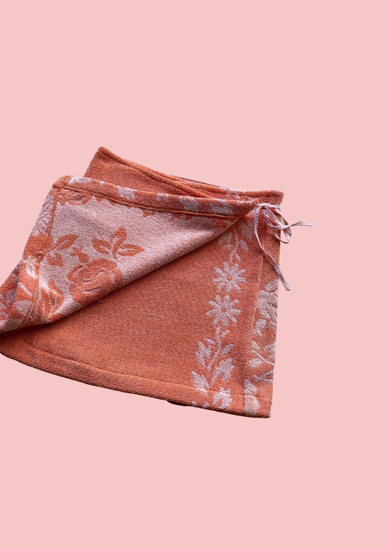 Towel Wrap Skirt - Peachy