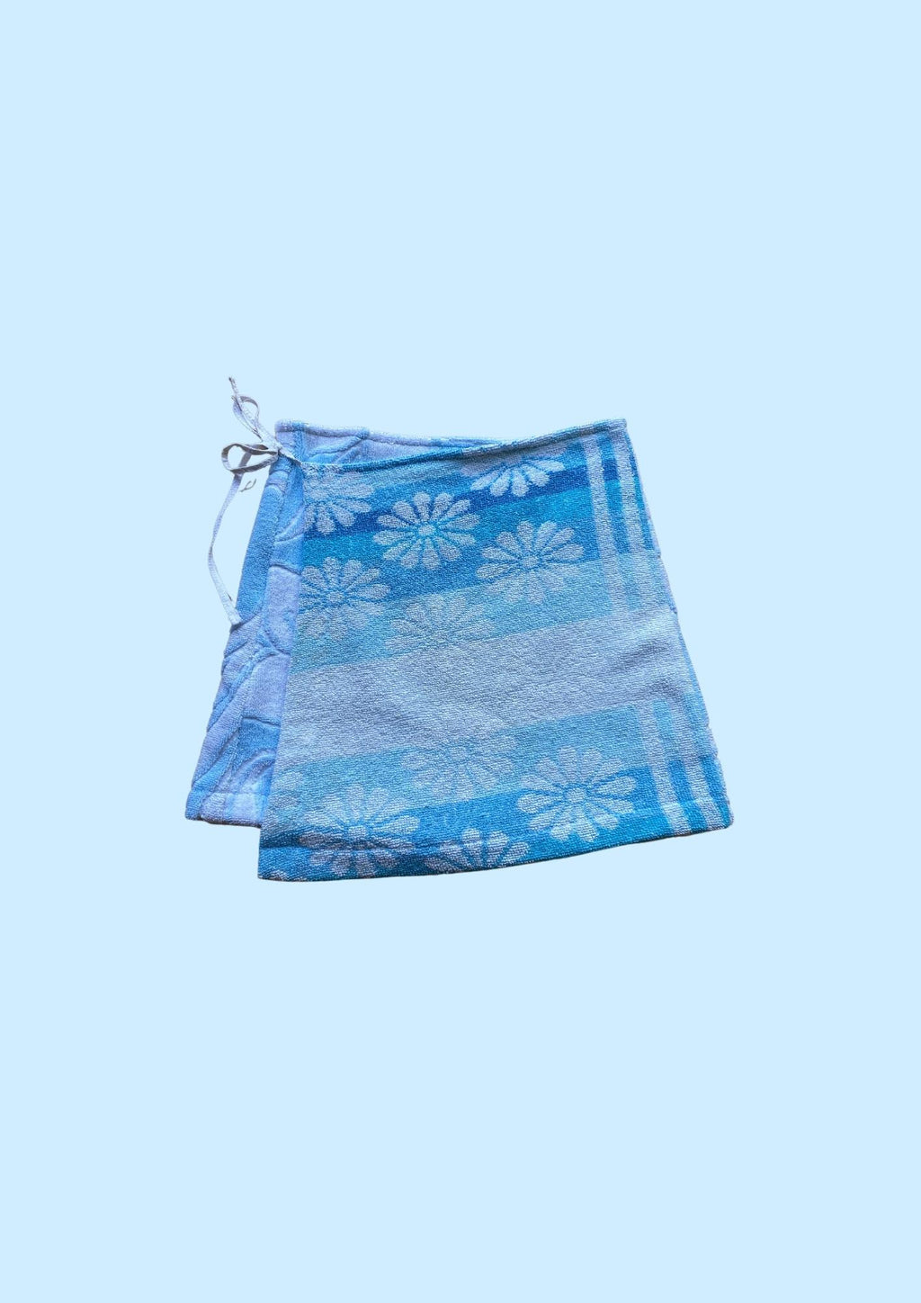 Towel Wrap Skirt - Blue Daffodil