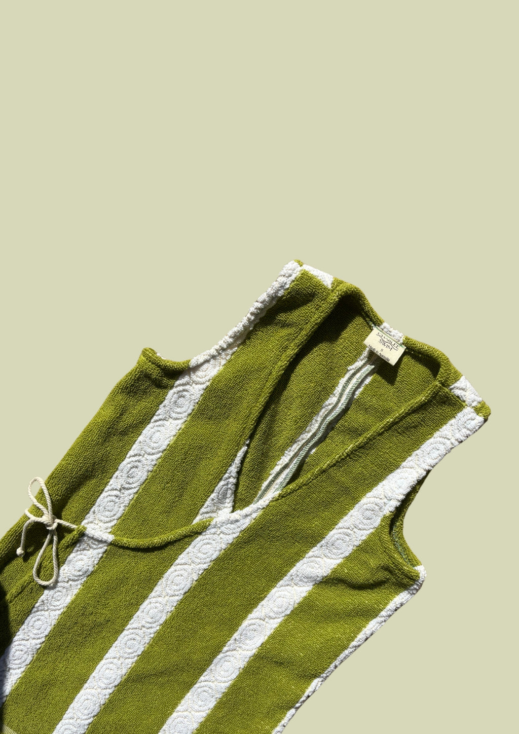 Towel Wrap Dress - White Lotus