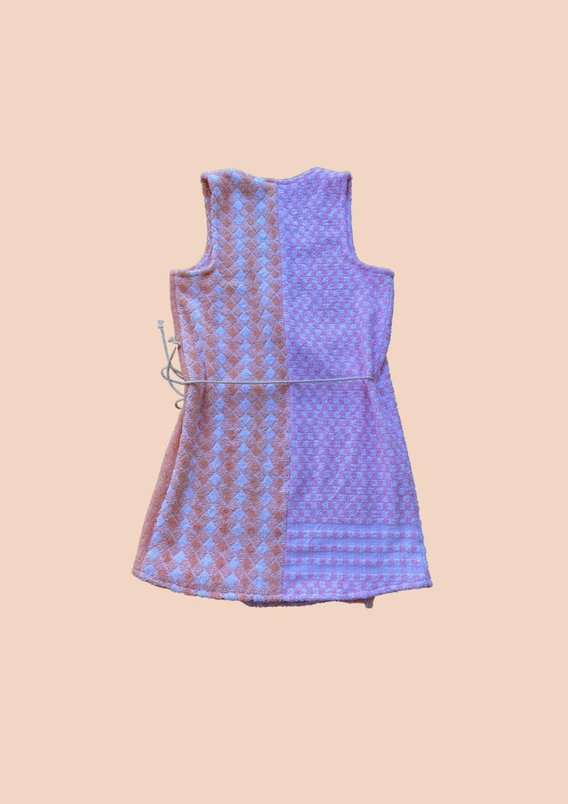 Towel Wrap Dress - Checkmate