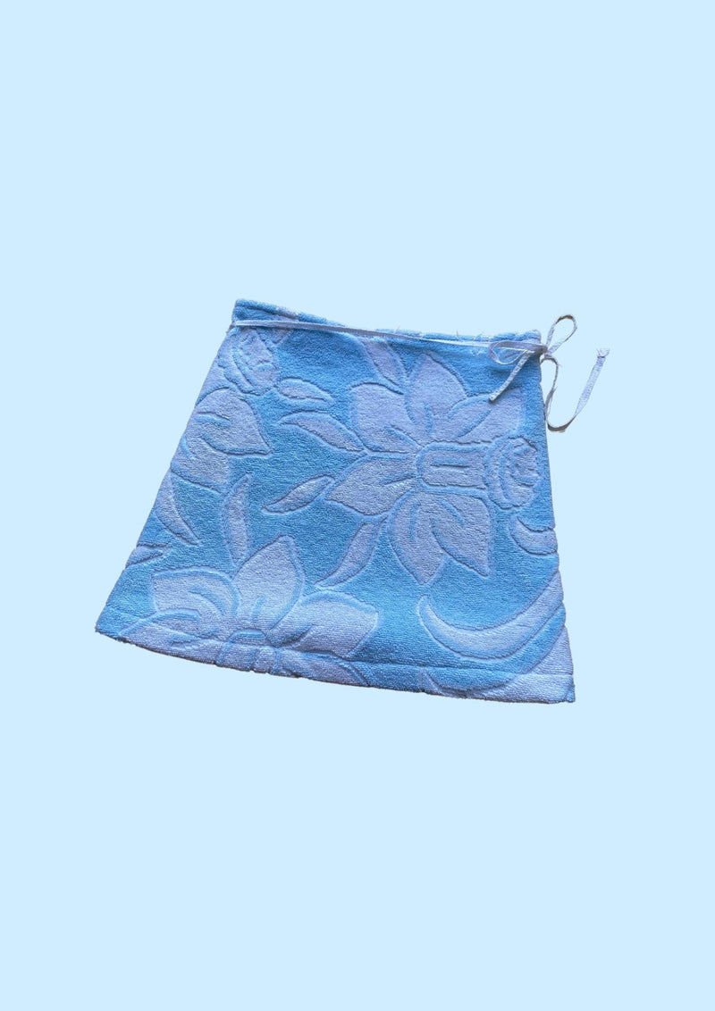 Towel Wrap Skirt - Blue Daffodil
