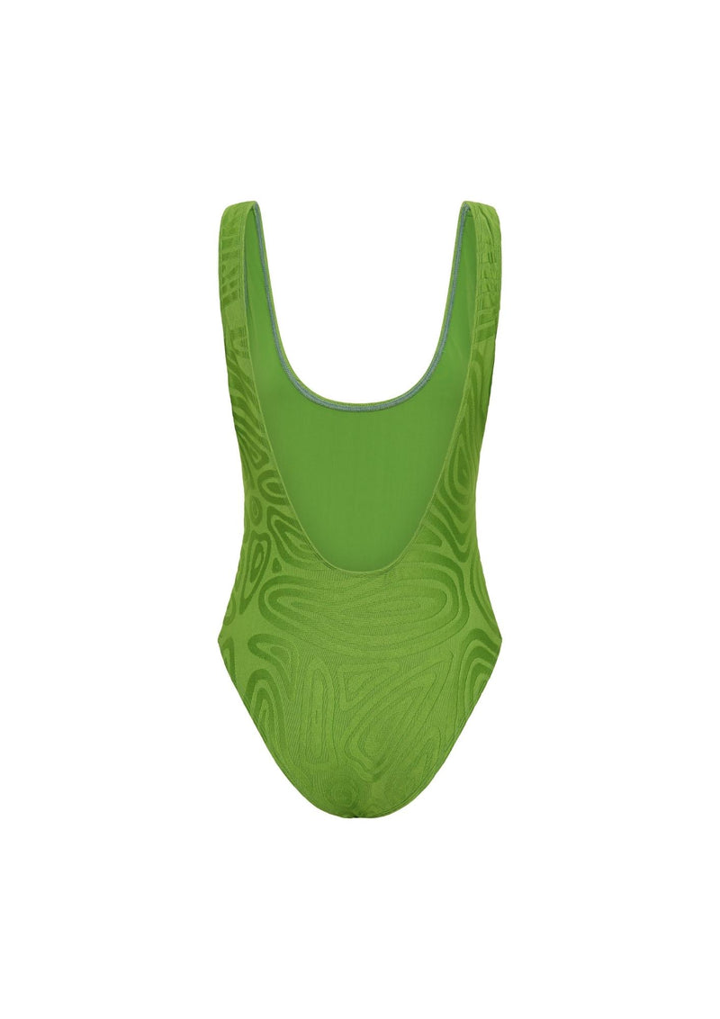 Lucy Low Back One Piece - Olive