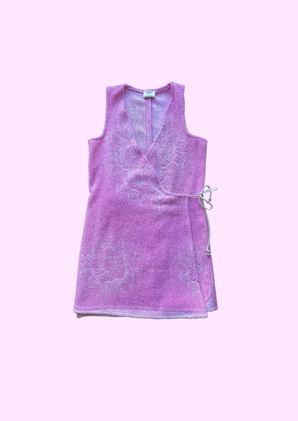 Towel Wrap Dress - Pink Hibiscus