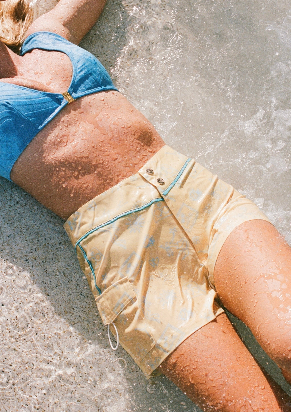 Snap Front Boardshorts - Butter Signature Print