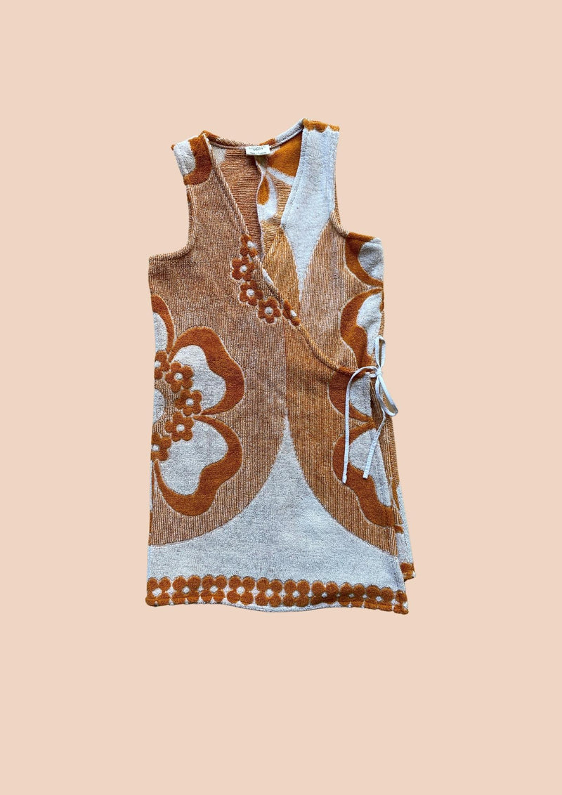 Towel Wrap Dress - Amber Flower 2.0