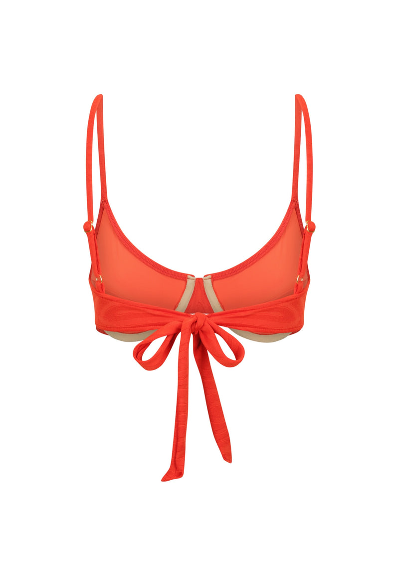 Mahlia Underwire Top - Chilli