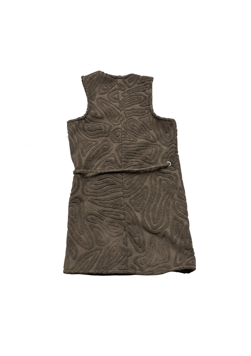 Signature Towel Wrap Dress - Cacao