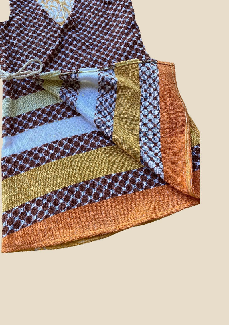 Towel Wrap Dress - Stripes & Dots
