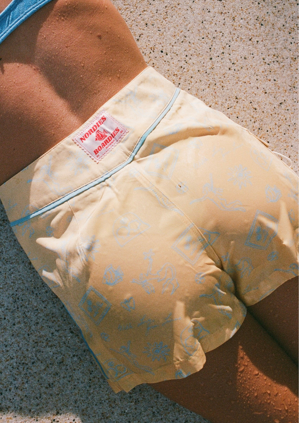 Snap Front Boardshorts - Butter Signature Print