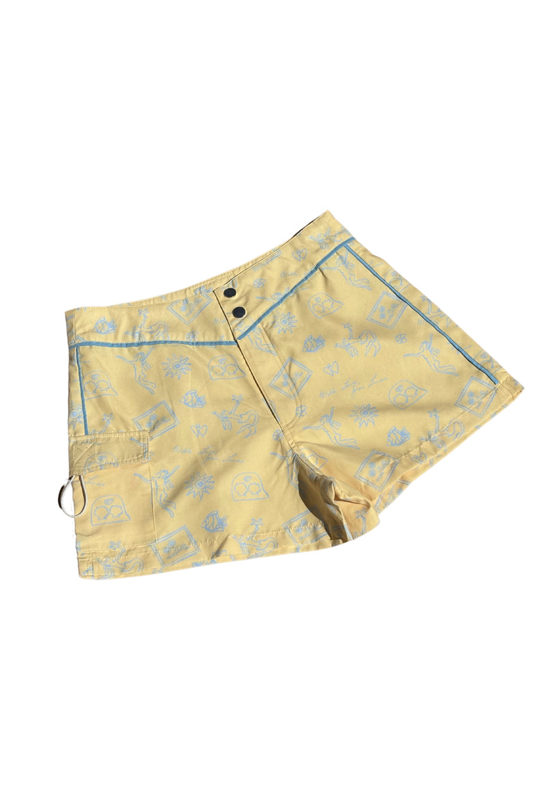 Snap Front Boardshorts - Butter Signature Print