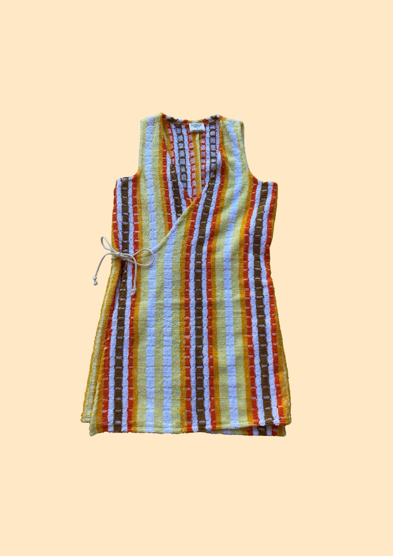 Towel Wrap Dress - Vintage Stripe