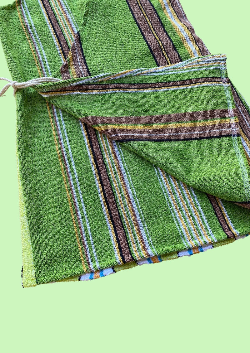 Towel Wrap Dress - 70s Stripe