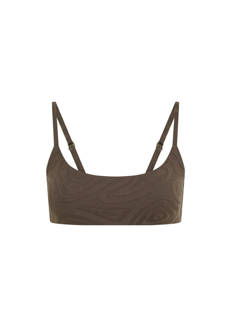 Alice Scoop Neck Top - Cacao