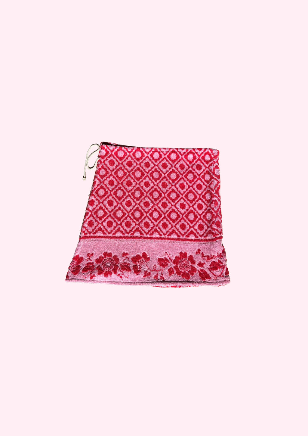 Towel Wrap Skirt - Pink Daisy