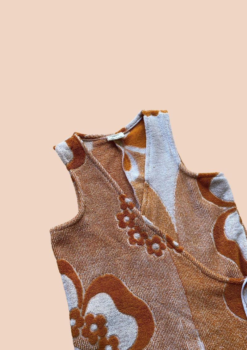 Towel Wrap Dress - Amber Flower 2.0