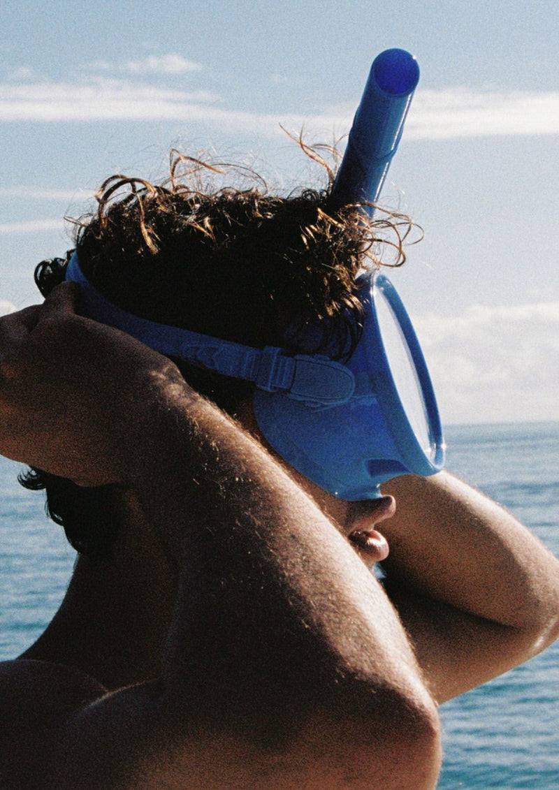 Dive Mask Snorkel Set - Immersion Blue