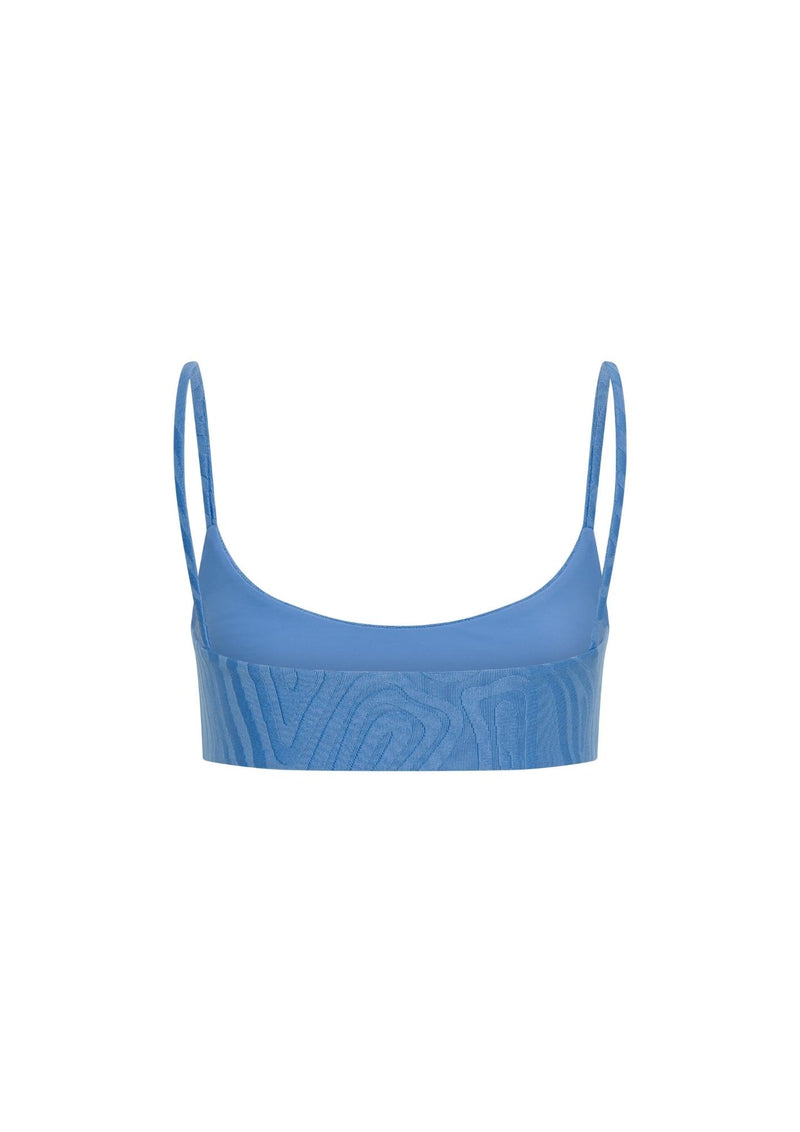 Alice Scoop Neck Top - Blue